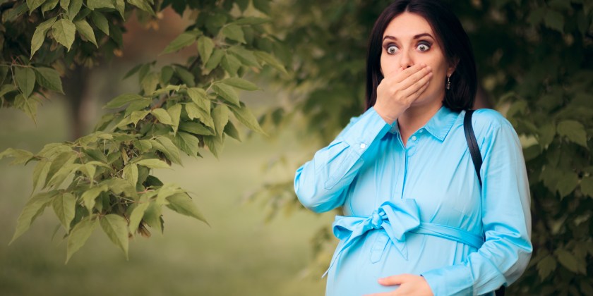 Mujer embarazada con reflujo gastroesofágico